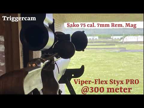 300-metre rifle shot using Viper-Flex Styx shooting sticks