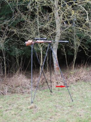 Single Leg clicked onto Viper-Flex Styx PRO TO GO shooting sticks